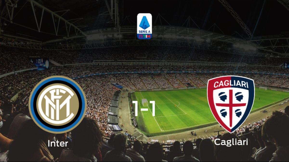 El Inter y el Cagliari suman un punto tras empatar a uno