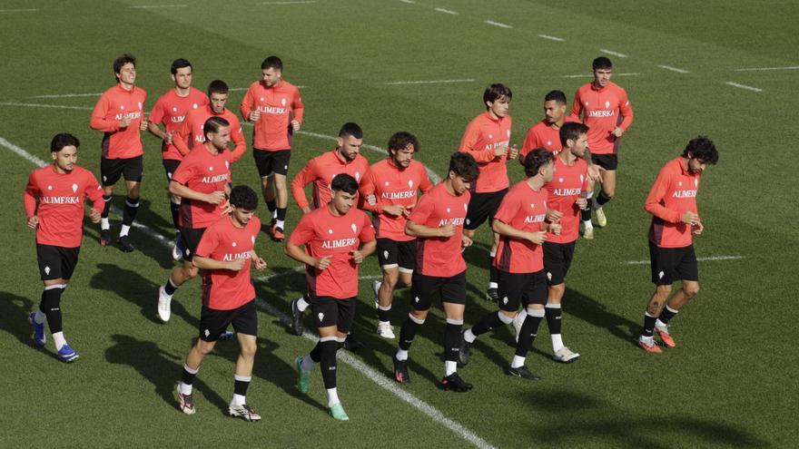 El Sporting pone a prueba su fondo de armario: el posible once de Larcamón ante la plaga de bajas