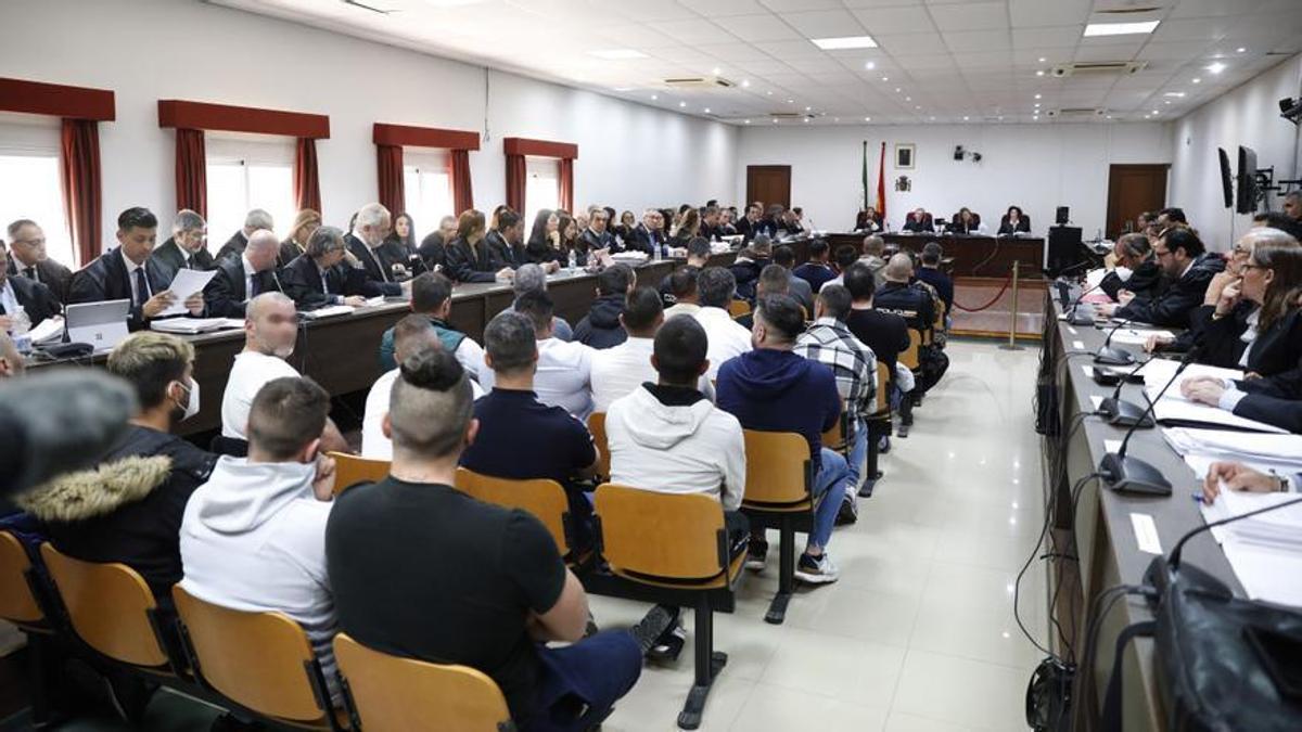 Una imagen del macrojuicio contra más de 150 supuestos miembros del clan de los Castaña.