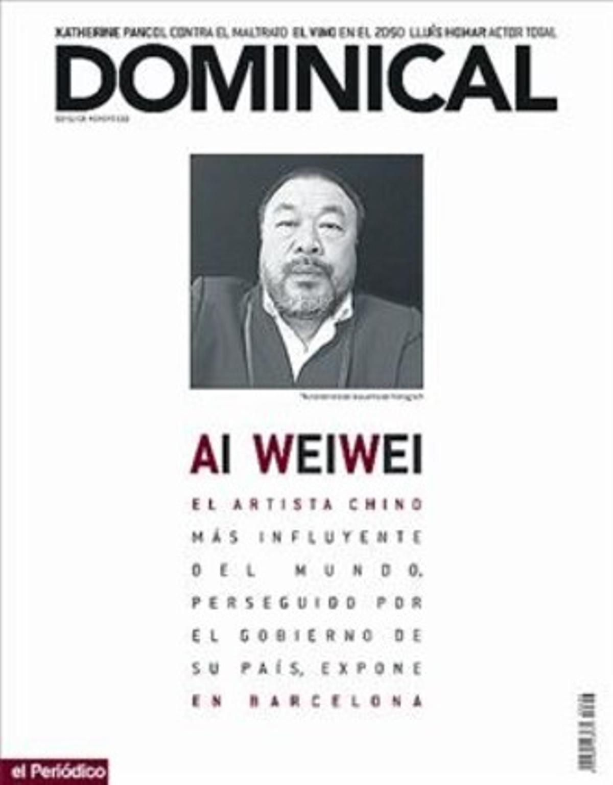 El setmanari ’Time Out’, demà, i el suplement Dominical, diumenge que ve, realitzen una àmplia cobertura informativa de l’exposició que la Virreina dedicarà a Ai Weiwei a partir de dimarts de la setmana que ve. ’TimeOut’ ha entrevistat el controvertit artista xinèsal seu estudi de Pequín,i Dominical -que li dedica la portada- dibuixa un perfil del creador i recorre la mostra en la qual s’exhibiran 42 de lesseves obres.