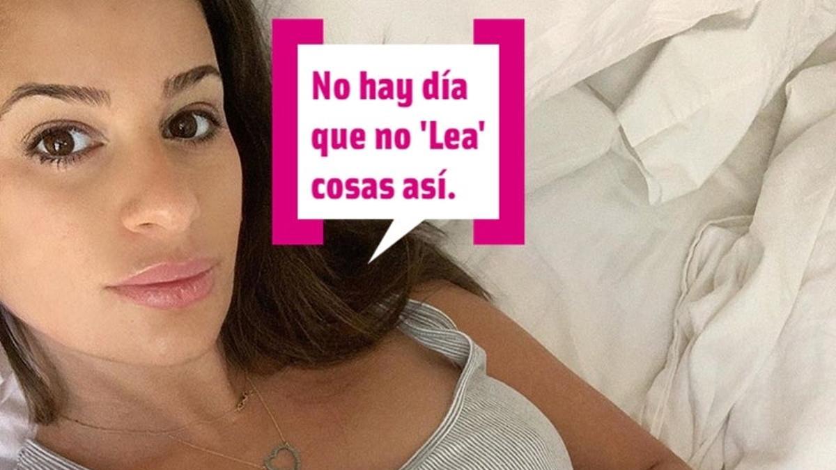 Lea Michele nos presenta a su bebé... A lo Katy Perry