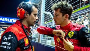 Leclerc con Xavi Marcos