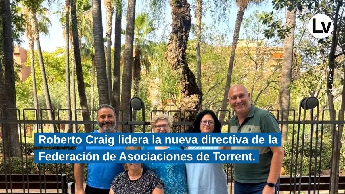 La Federación de Asociaciones Ciudadanas de Torrent renueva su directiva con Roberto Craig como presidente