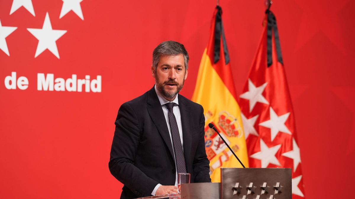 El portavoz del Gobierno de la Comunidad de Madrid, Miguel Ángel García.