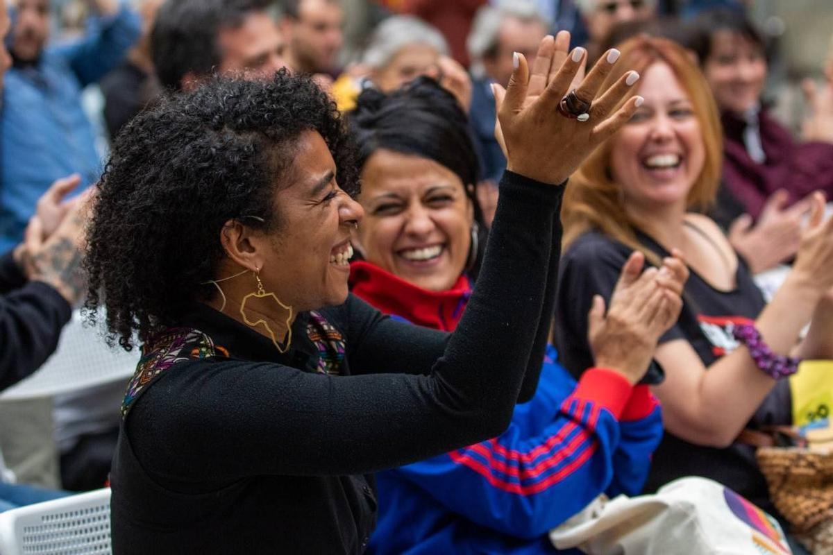 Anna Gabriel entra en campaña para reflotar a la CUP en Barcelona.