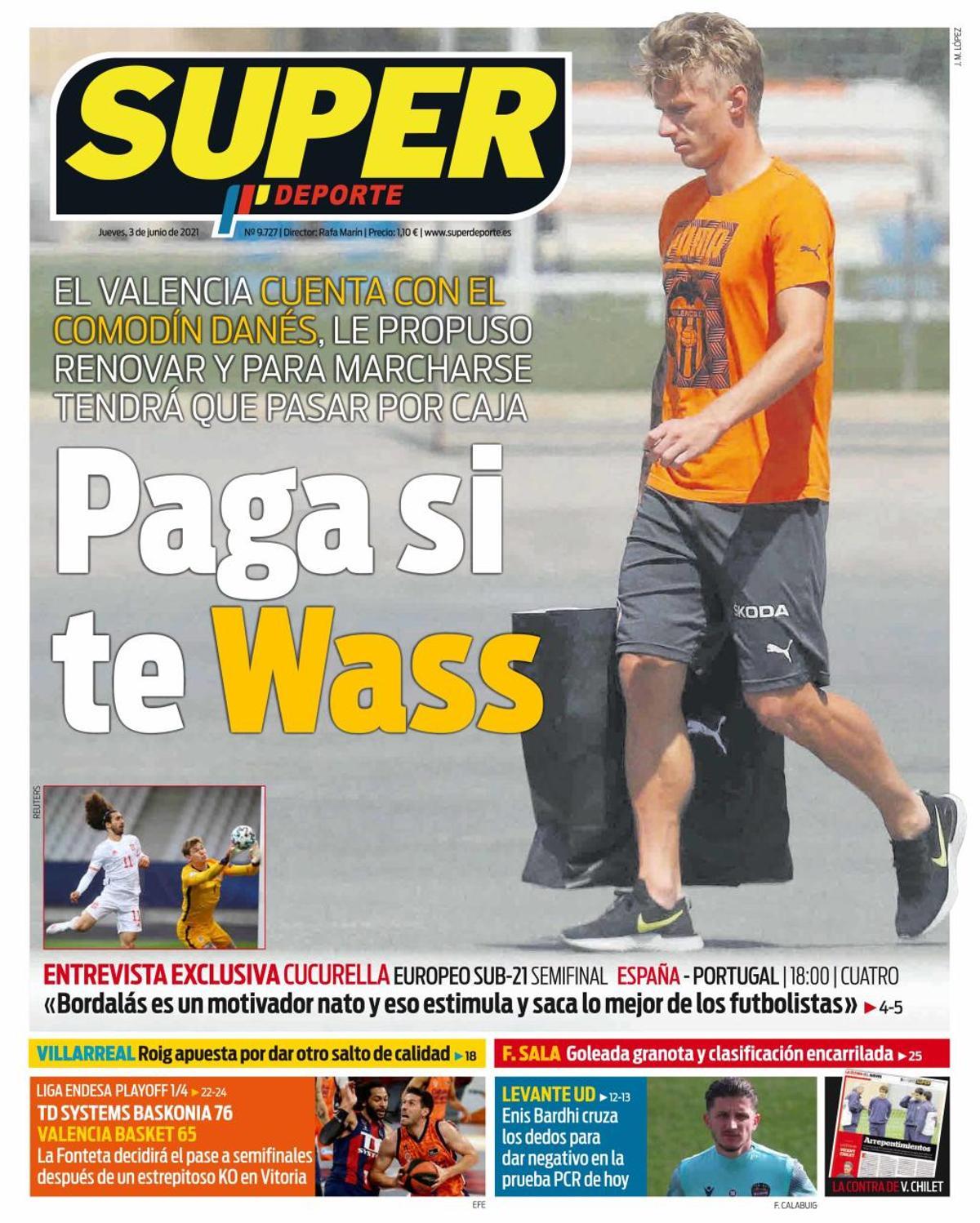 Esta es la portada de SUPER de este jueves, 3 de junio