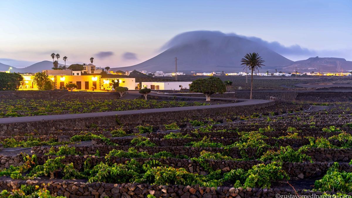 Amanecer con nubes en La Florida (San Bartolomé), en Lanzarote.