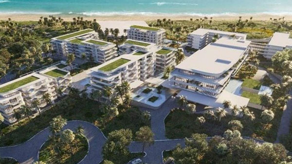 Proyección del hotel W, cuya construcción está prevista en una de las zonas más privilegiadas de Marbella.