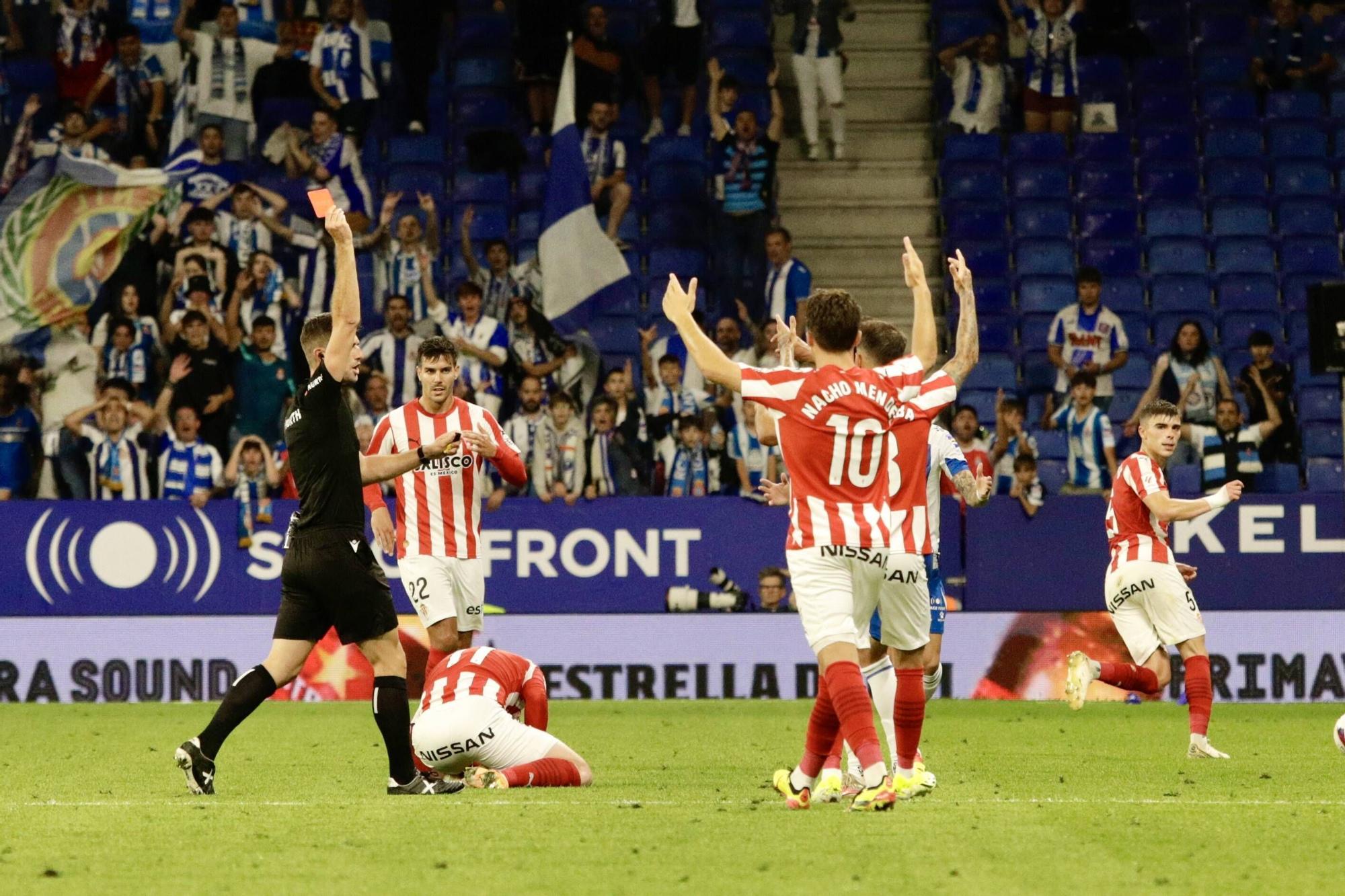 Así fue el partido de play-off entre el Espanyol y el Sporting.