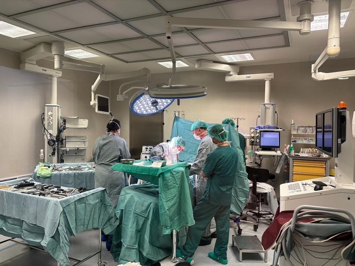 Una intervenció a l'hospital d'Olot.