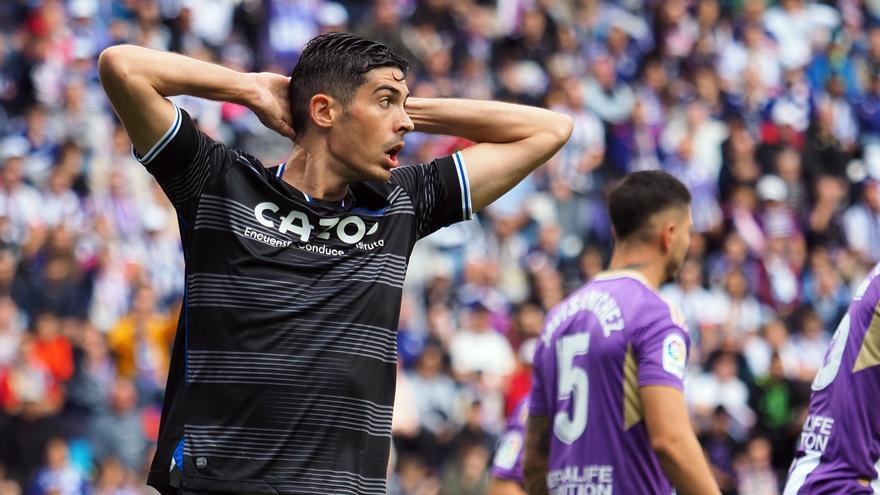 El Valladolid frena en seco la racha de la Real.