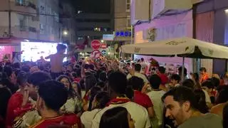 O Morrazo se echó a la calle para ver y celebrar que es España es Campeona del Mundo