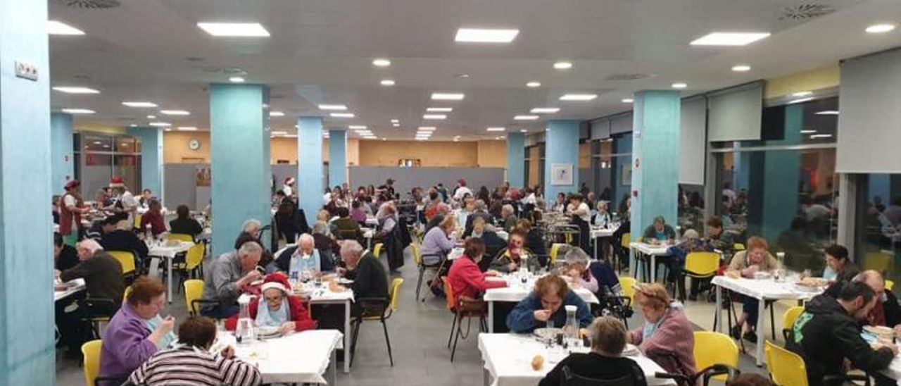 Una de las cenas organizadas en 2019 en el Montepío. | M.M.M.A.