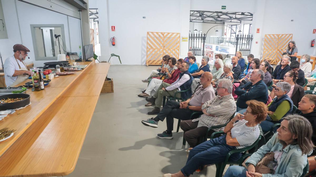 Un momento del showcooking ofrecido por Ameixeiras.