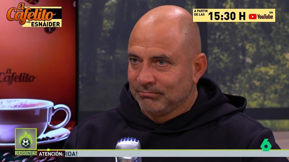 Juan Eduardo Esnáider durante la entrevista con Josep Pedrerol.