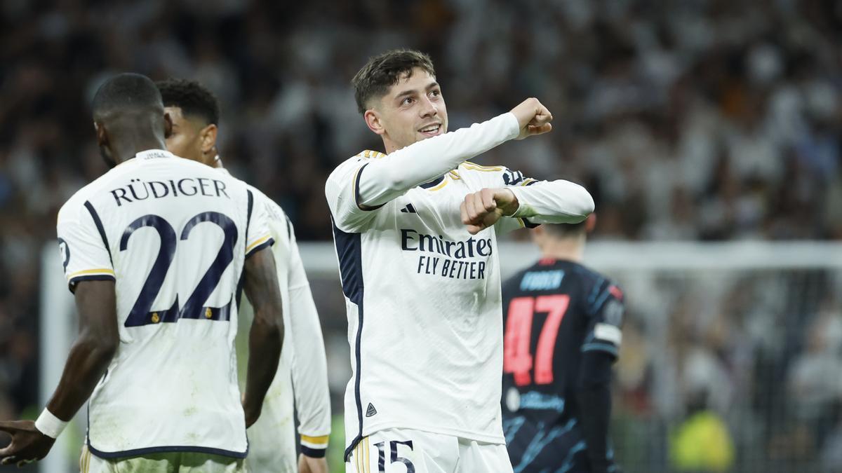 Real Madrid - Manchester City: El gol de Fede Valverde