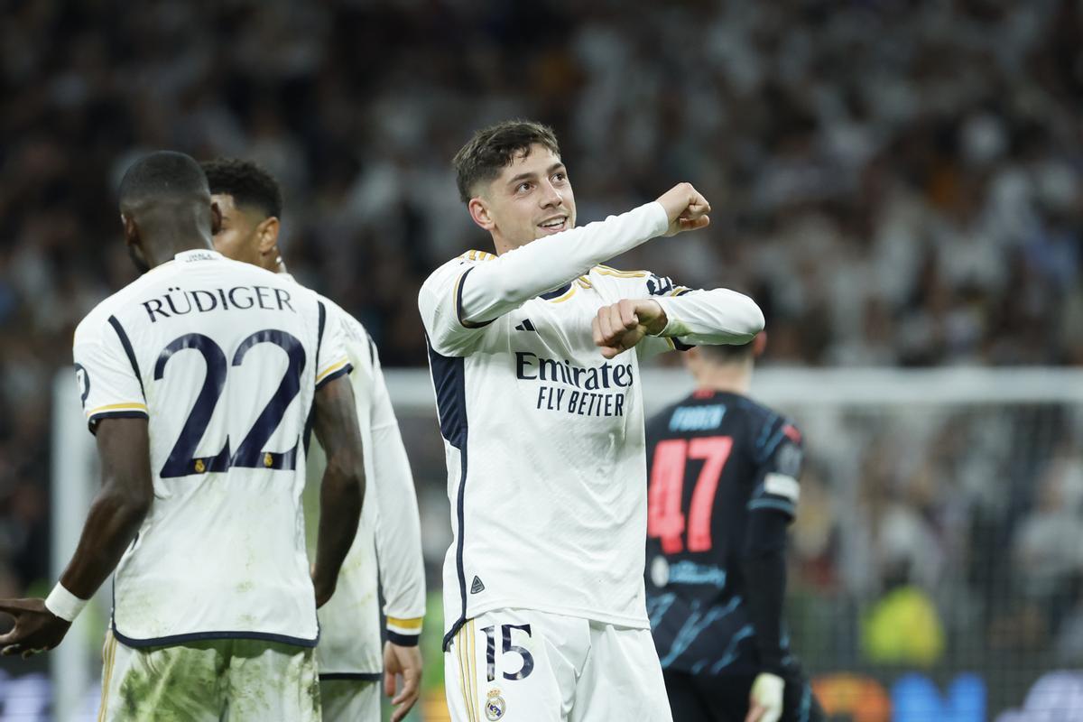 Real Madrid - Manchester City: El gol de Fede Valverde