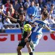 Altimira, en un lance del partido contra el Málaga.