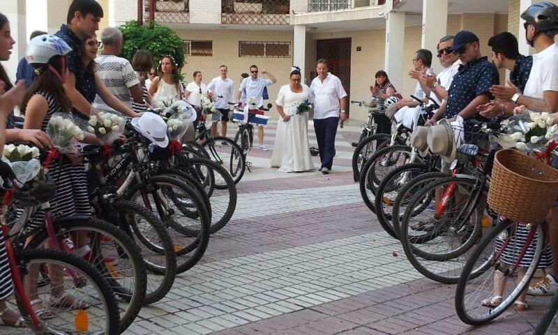 Una boda, a dos ruedas