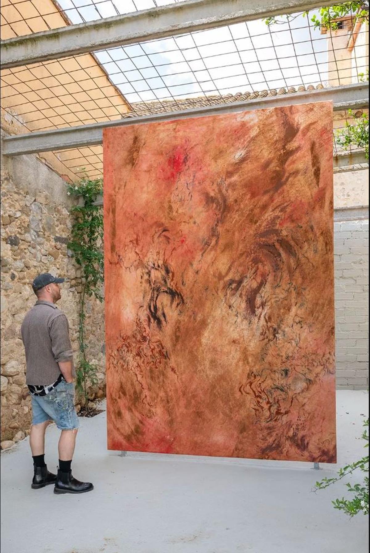 La peça 'RainRain. (Blindness, Blossom and Desertification XVIII)' de l'artista Monia Ben Hamouda.