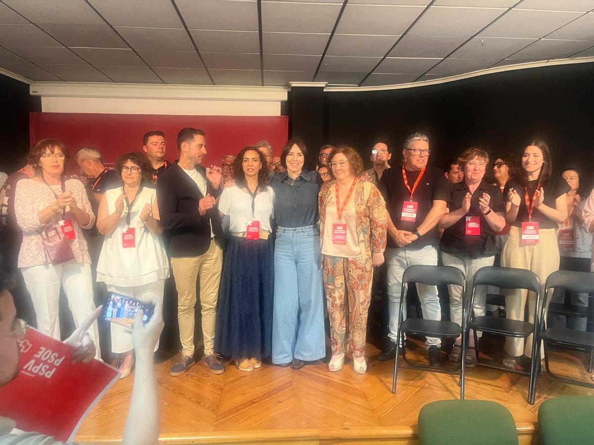 Manoli Egea, junto a Diana Morant, el día de su elección como secretaria general del PSPV de la Ribera Baixa.