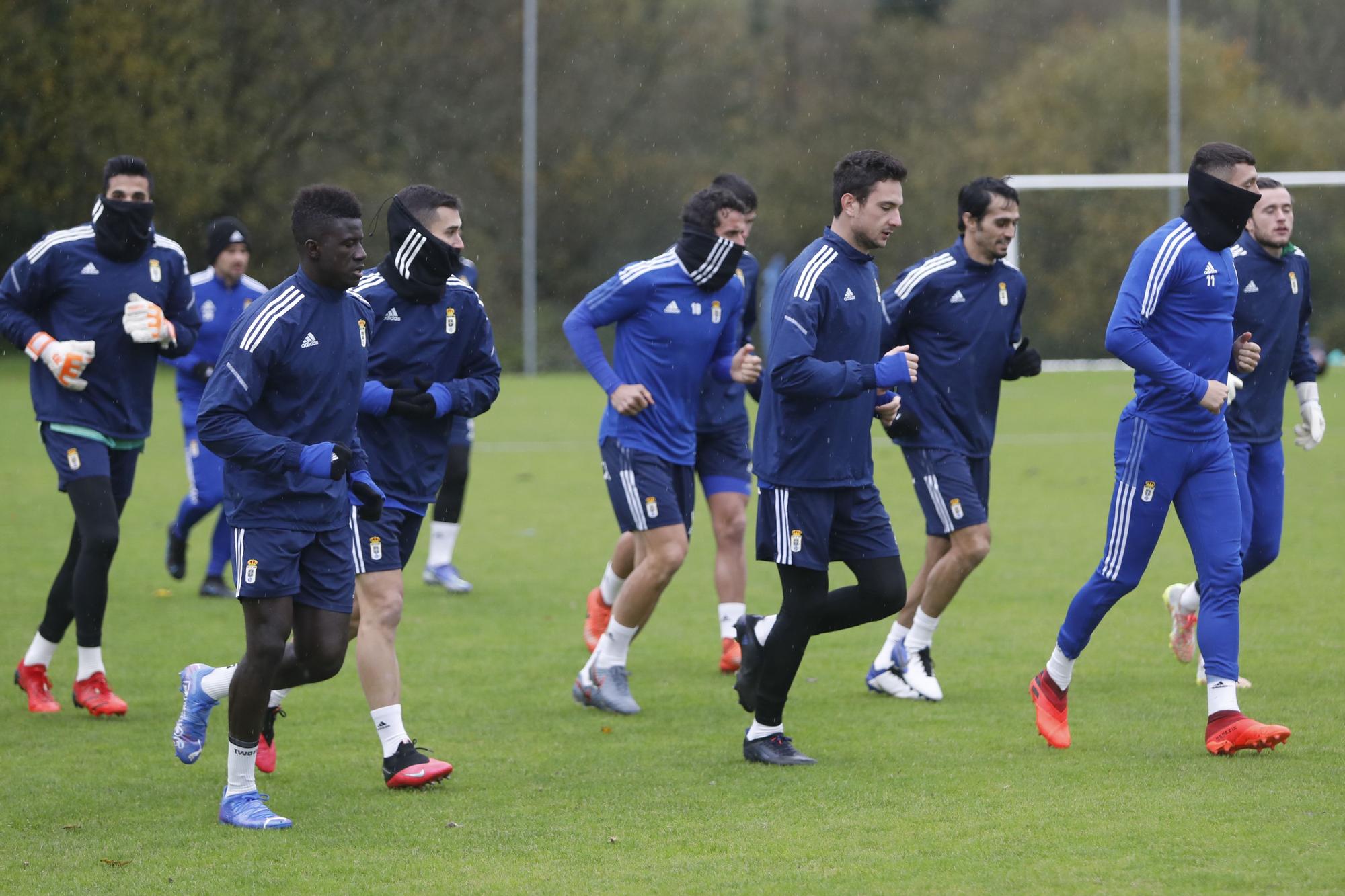 Las imágenes del entrenamiento del Oviedo