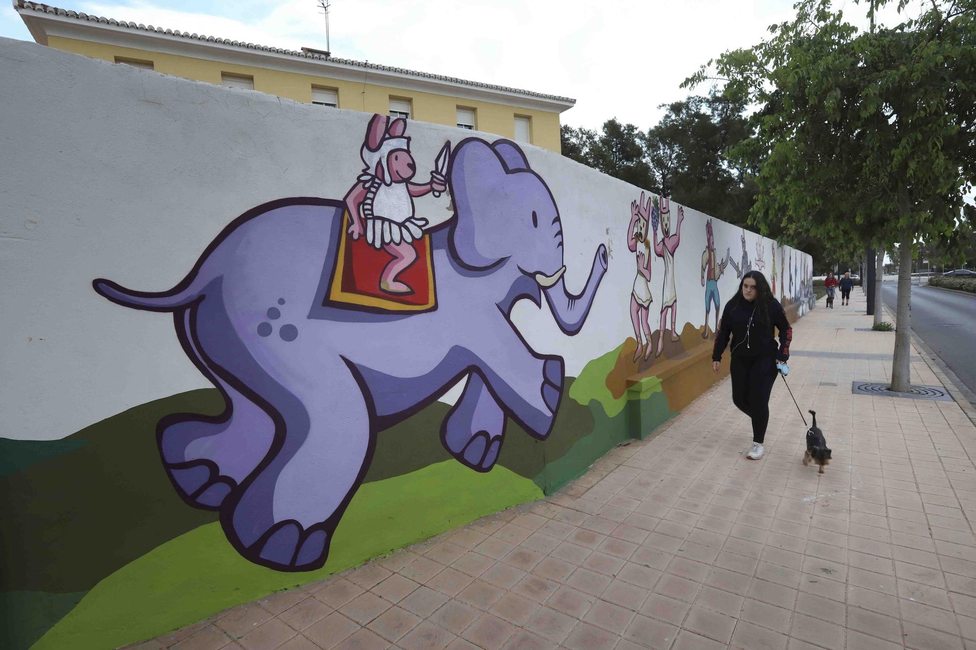 La ruta "Més Que Murs" del arte urbano en Sagunt.