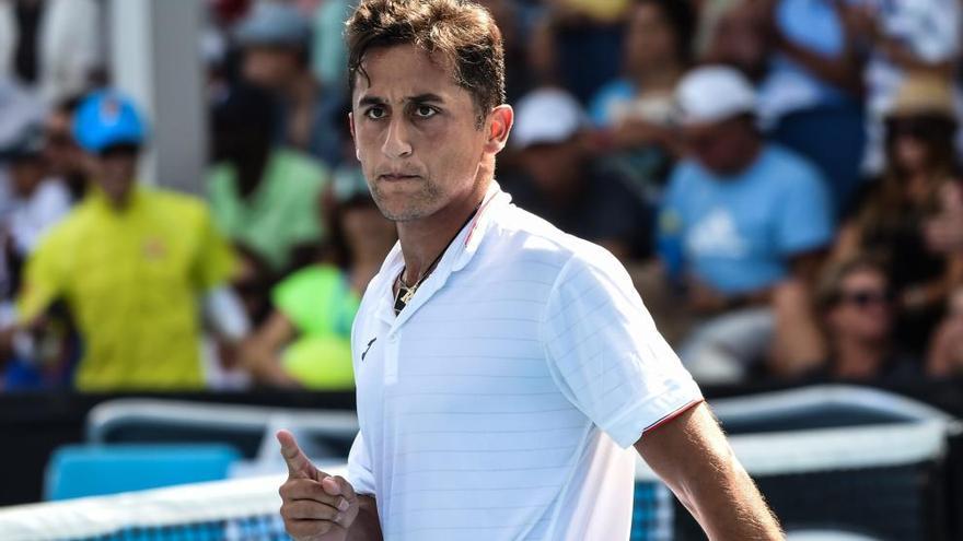 Nicolás Almagro durante su partido en Australia