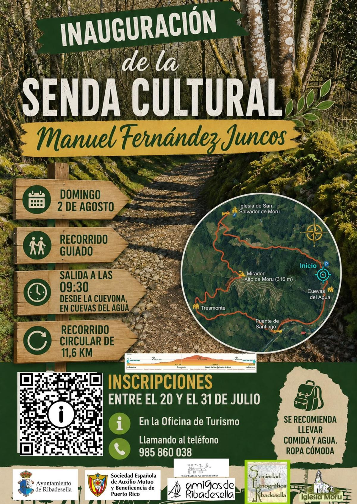 Cartel de la inaugiración.