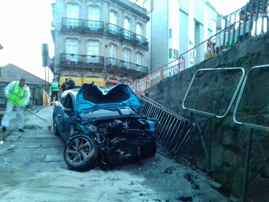 Accidente en la calle Elduayen de Vigo