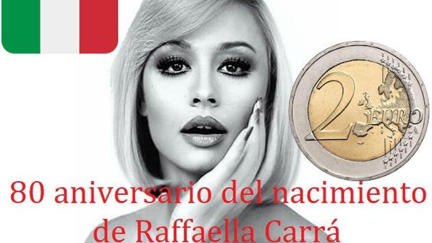 Italia acuñará una moneda con la cara de Raffaella Carrà