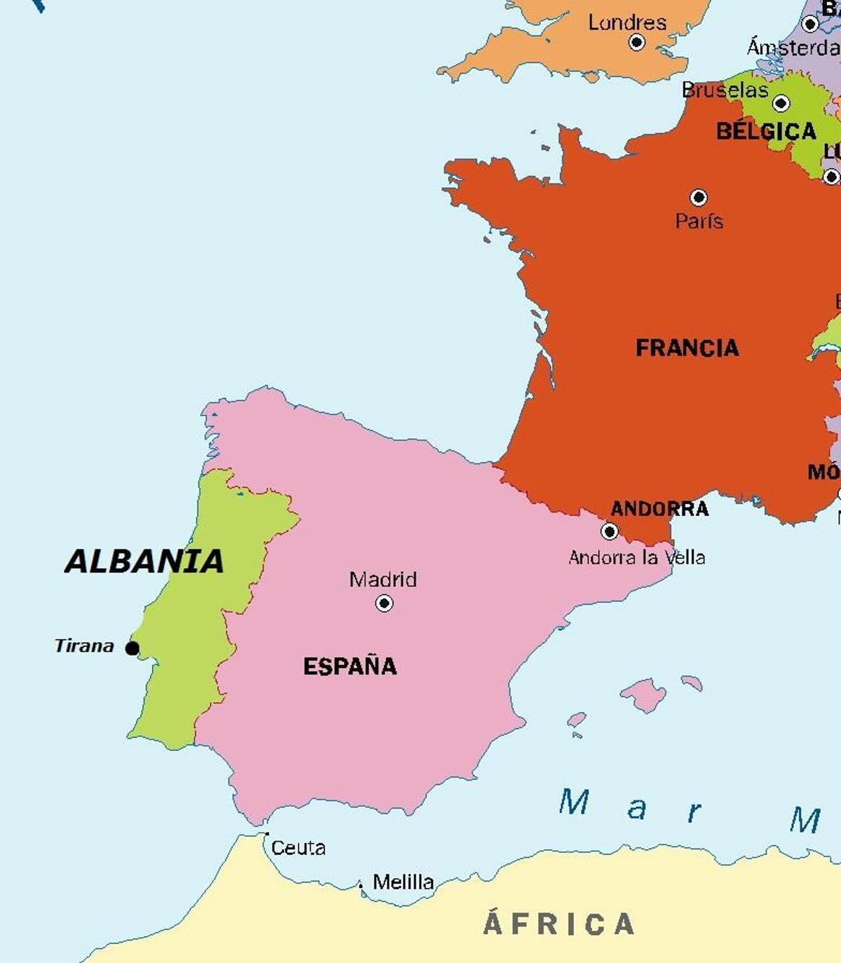 Meme Albania-España en Eurovisión.