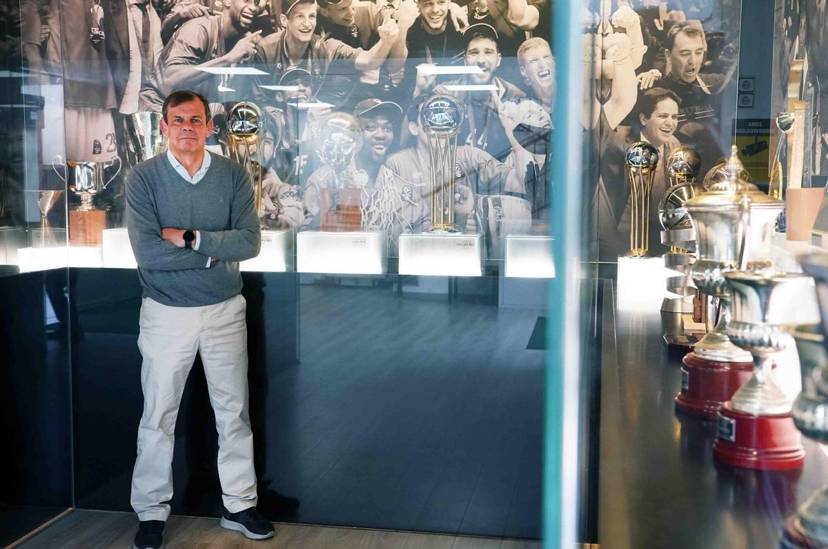 Juanma Rodríguez, director deportivo del Unicaja CB, posa durante la entrevista.