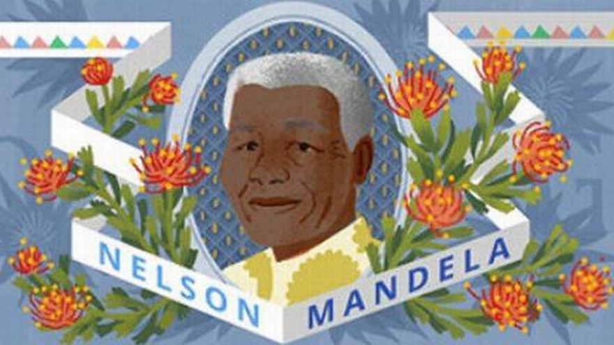 Google dedica su &#039;doodle&#039; a Mandela