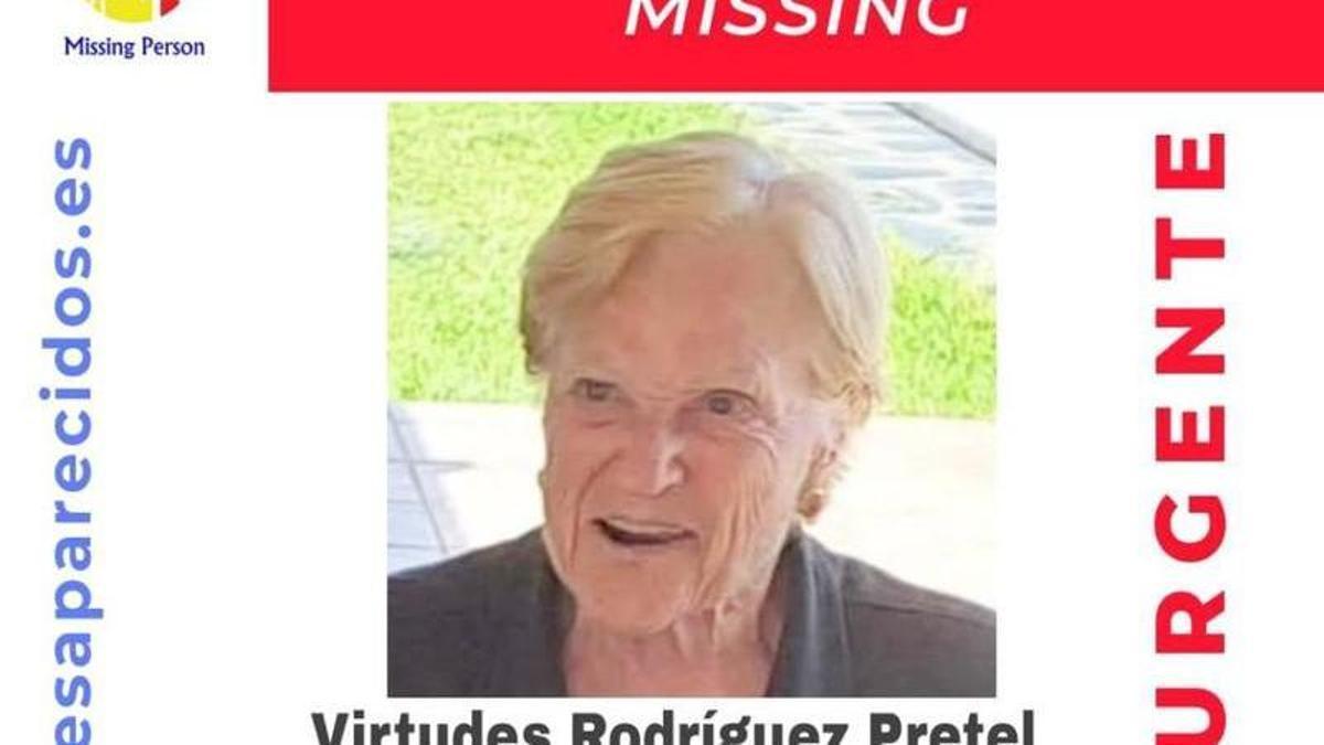 Virtudes Rodríguez, a la que buscan desde el pasado viernes 6 de octubre
