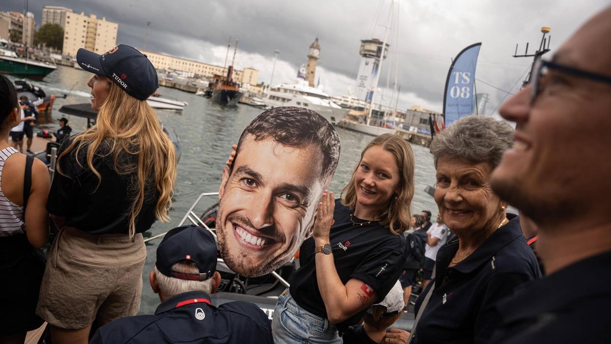 Dock out del equipo suizo Alinghi Red Bull en la Copa América de Vela 2024