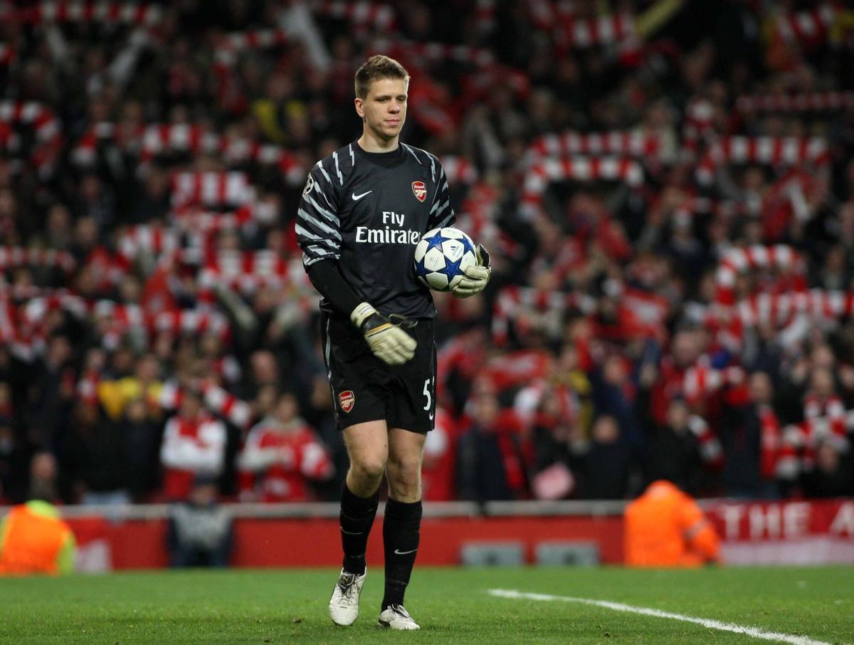 Szczesny, en un partido ante el FC Barcelona