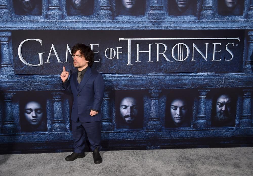 Peter Dinklage en la premiere de la sexta temporada de la serie ‘Juego de tronos’ de la HBO en Los Ángeles, EEUU, el día 10 de abril de 2016.