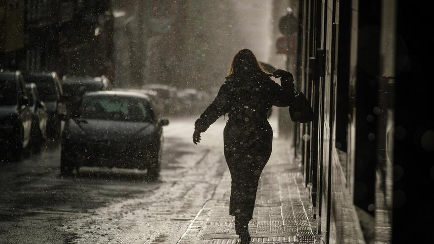 Lluvias en Santa Cruz durante la borrasca de final de enero de 2022