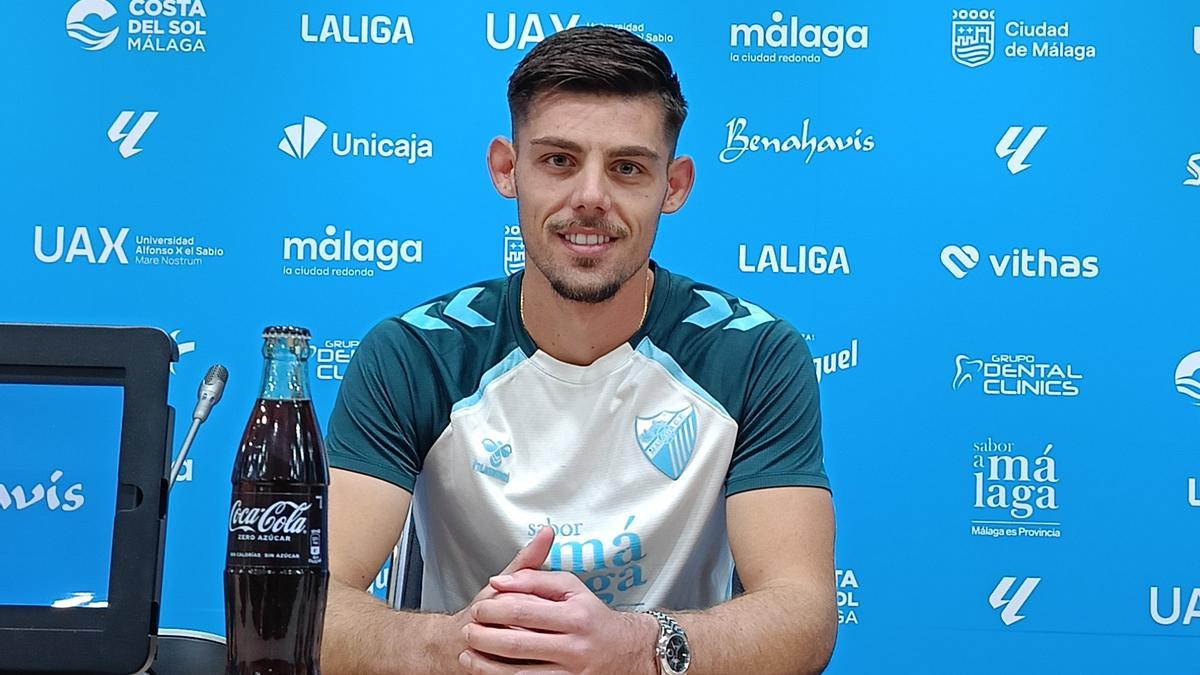 Javi Montero, jugador del Málaga CF.