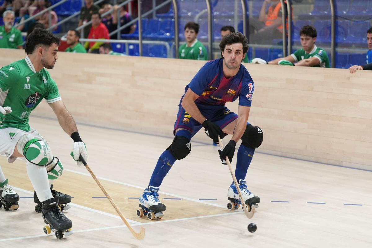 Alabart, durante el Clásico en el Palau