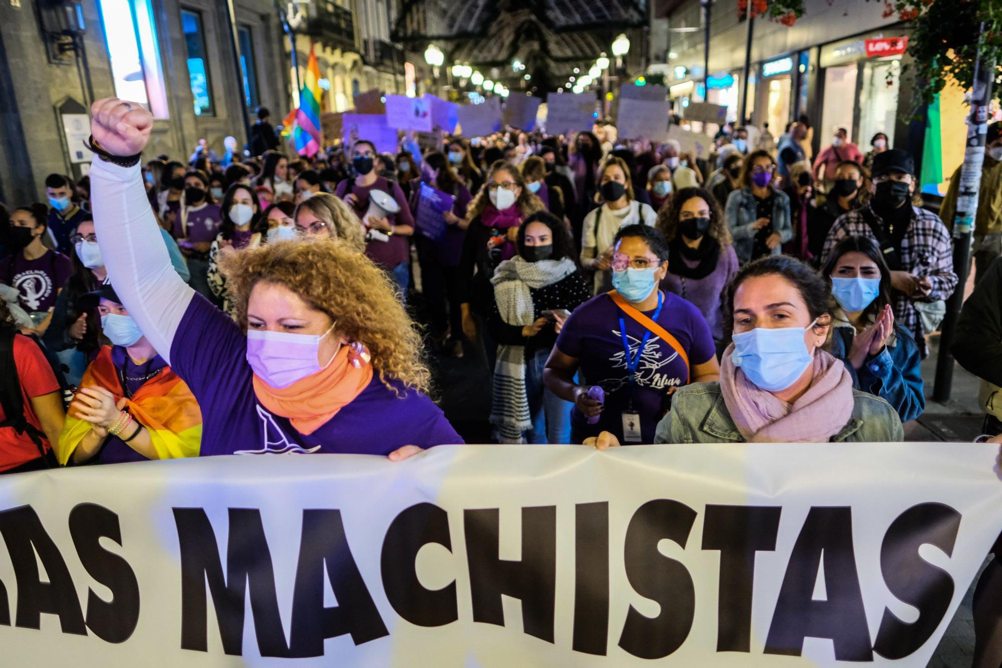 Manifestación del 25N en Las Palmas de Gran Canaria