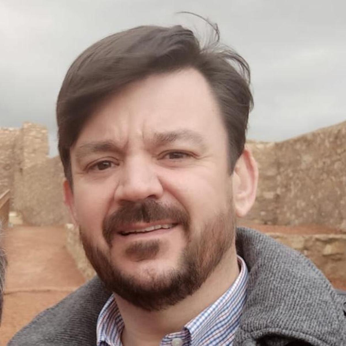 El nuevo cronista oficial de Algueña, Antonio Manuel Beltrá Escolano.