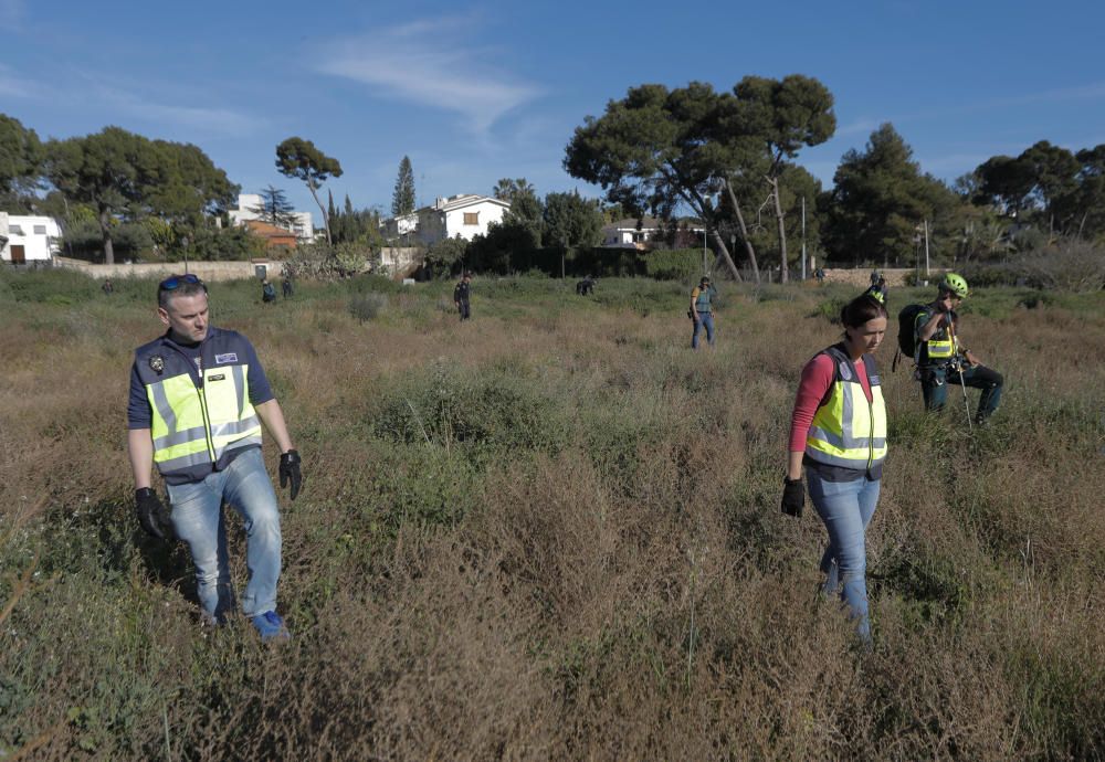 Batida de búsqueda de los menores desaparecidos.