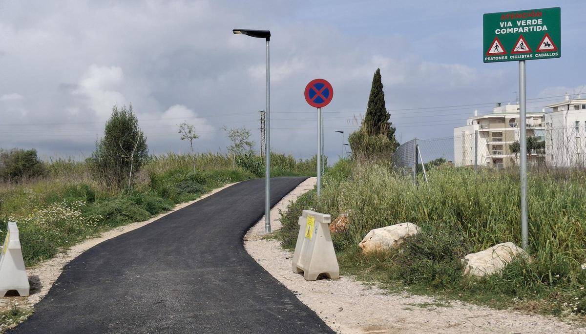 El inicio de la Vía Verde, un camino para peatones, ciclistas y jinetes