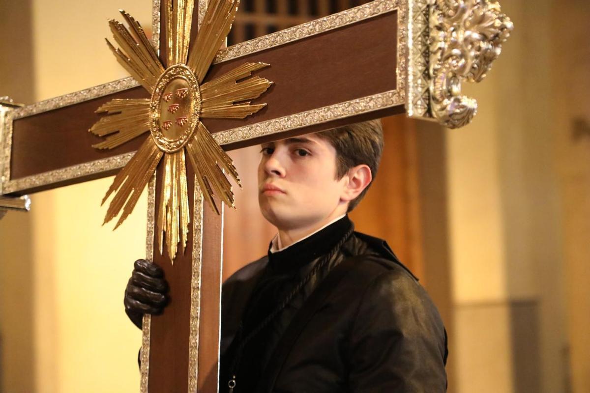 El clavario, con la cruz guía.