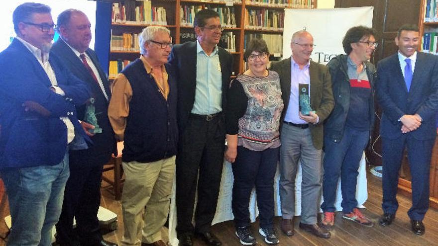 Presentación ayer de la nueva web del archivo histórico de Teguise en la Biblioteca Municipal de la Villa.