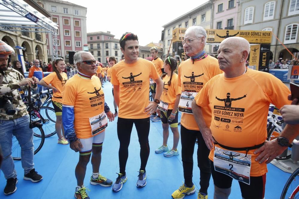 Carrera popular con Javier Gómez Noya, premio "Princesa de Asturias" de los Deportes 2016, en Avilés