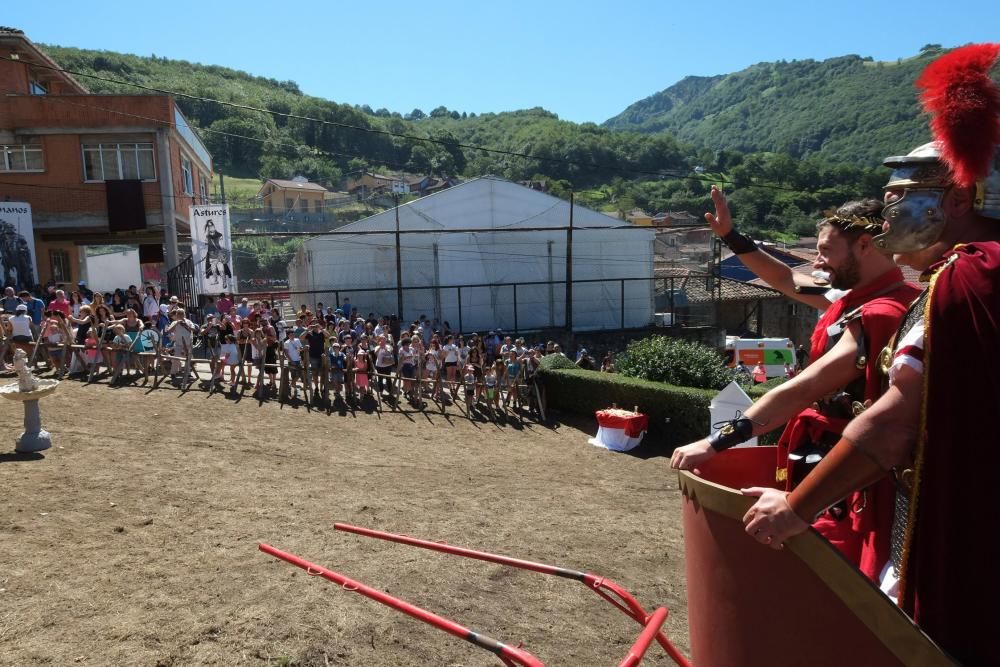 Batalla en la fiesta Astur romana en Carabanzo