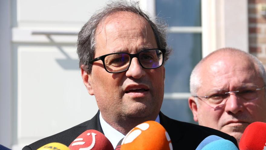 Quim Torra a Waterloo, Bèlgica